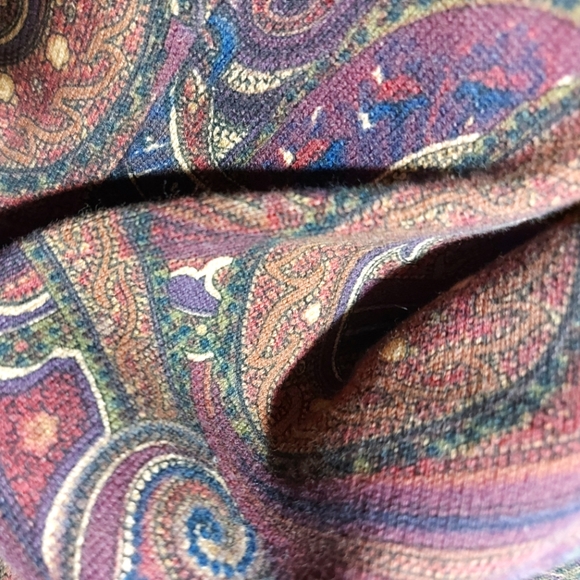 Ralph Lauren Knit Paisley Long Sleeve Dress - Picture 5 of 6